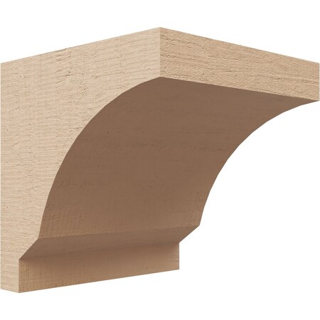 Ekena Millwork 5"W x 5"D x 5"H Wide Moab Rough Cedar Woodgrain TimberThane Corbel, Primed Tan CORUR05X05X05MOARCPR